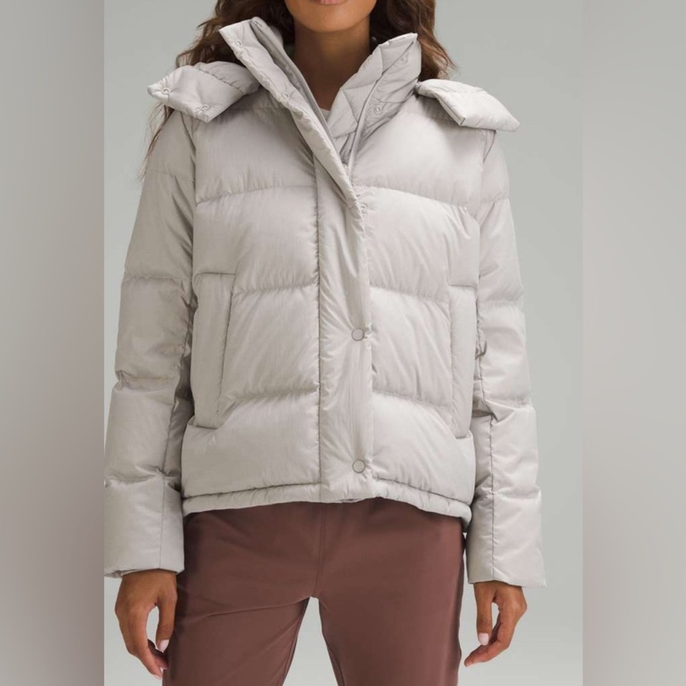 NWOT Lululemon Wunder Puff Jacket Heathered Natural Ivory